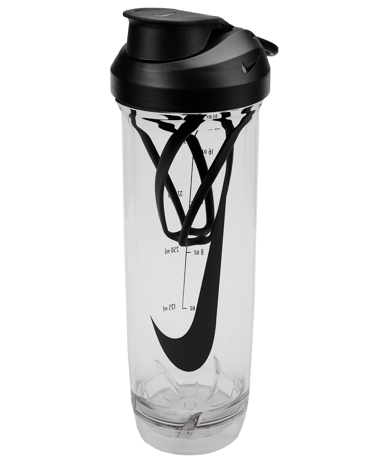 Nike Tritan 24oz Recharge Shaker Bottle 2.0. - Clear/Black - CLEAR/BLACK